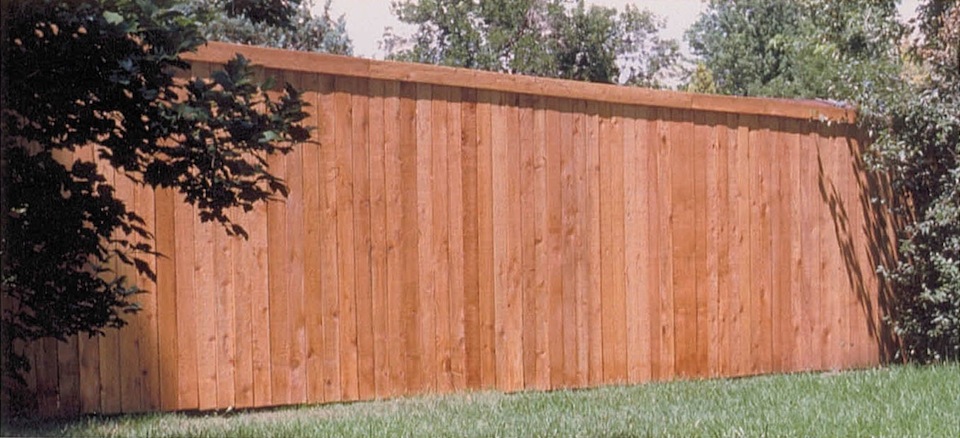 Cedar Privacy Fence with Fascia