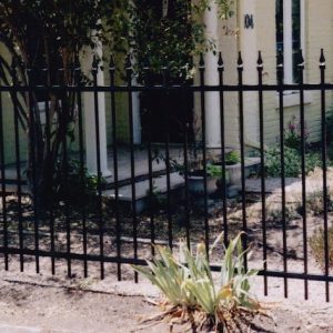 Ornamental Steel Fence with Finials
