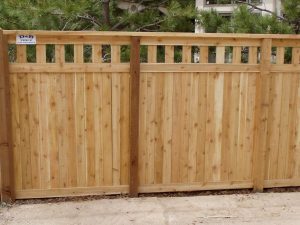 Timeless wooden fence, Denver classic, adding charm and privacy to residential property