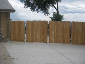 Wood to Steel Fence