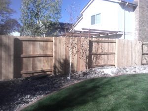 Colorado neighbor wood fence