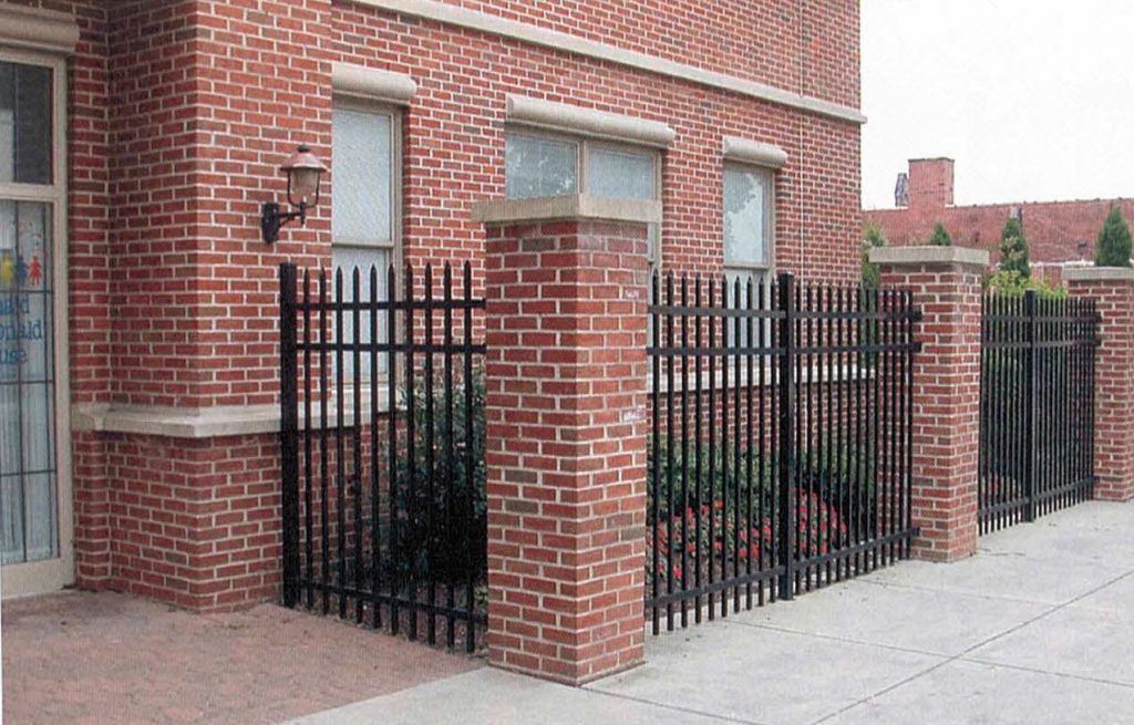 wrought iron perimeter fences