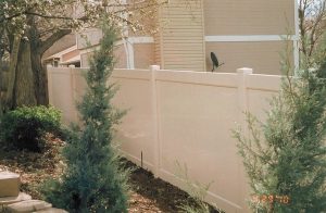vinyl privacy fences that complement the overall design and enhances the property's curb appeal