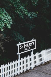 St. Mary's halt signage
